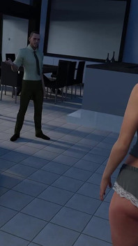 Fodendo a meia-irmã no vestiário - longe de casa, animação pornô