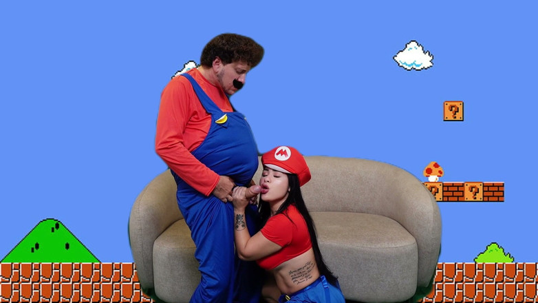 AlejandraPalacios: Super Mario Girl dává svou těsnou kundičku, aby ji mohl...