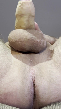 The Work of a Man's Balls and Anus During Masturbation.