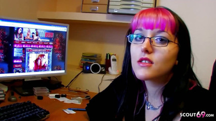 Full porn collection: Skinny teen ginger with glasses lets her stepbrother fuck her...