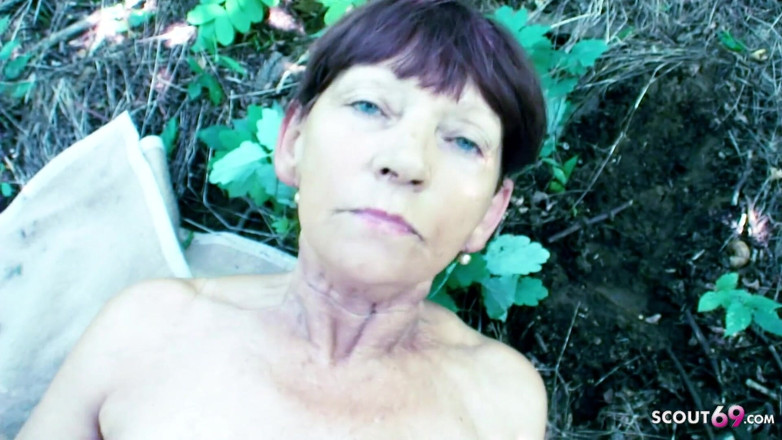 Full porn collection: Skinny granny goes for a walk with her step grandson...