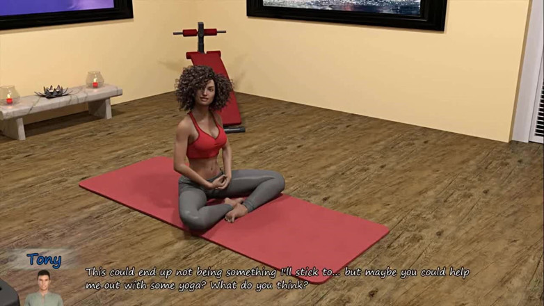Dirty GamesXxX: Przyjemności z wielkiego miasta: seksowna murzynka w spodniach do jogi -...