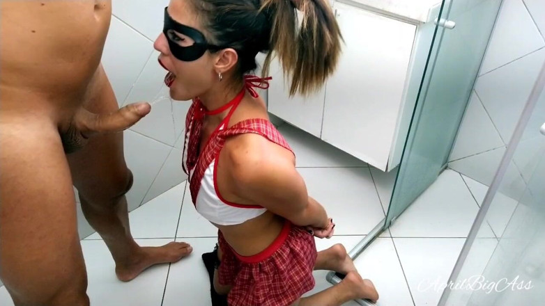 April BigAss: College girl revenge inside pee, drinking pee, and cum swallow