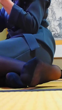 Japan in Black Pantyhose