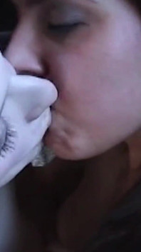 Horny Lesbian Brunette Makes the Shy Redhead with a Woman for the First Time