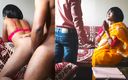 Girl next hot: Indická desi sexy žena v domácnosti ošukaná ředitelem banky - Desi indický saree...