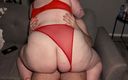 EvStPorno: Huge Luscious Ass in Sexy Red Lingerie Takes Cock in...