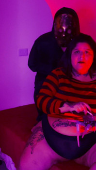 BBW Smoking with a Ghost: Halloween Fetish - 4K