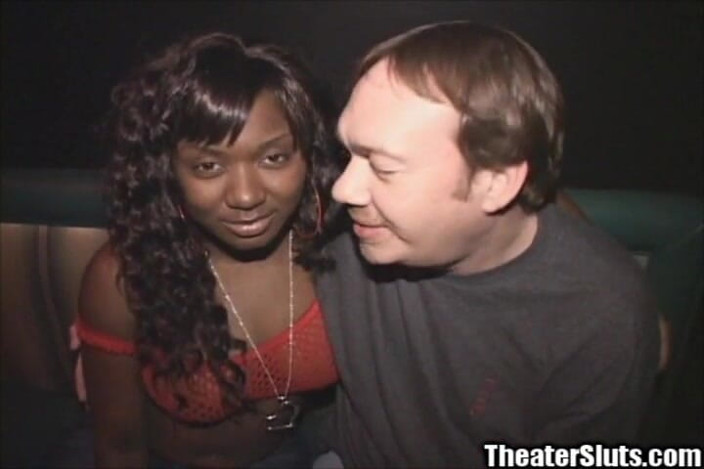 Theater Sluts: 19yo Braces Black Chick Teen Stripper Big Tits Gangbang Nasty...