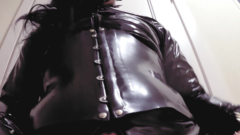 Tranny Bunny: Solo lateksowy króliczek duży penis BDSM fetysz palant