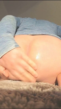 Femboy Butt Oiled up and Spanked