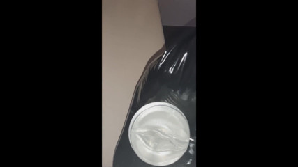 Naxy: Leather ass fleshlight fucked
