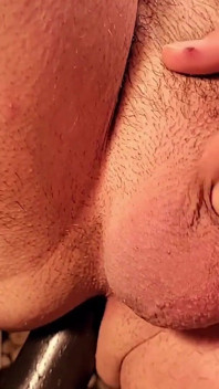 Sissygasm berganda dengan hitam di faraj kebudak-budakan saya