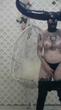 Geile Latexmaske und pvc-striptease