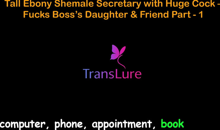TransLure: English Audio Sex Story - Tall Ebony Shemale Secretary with Huge...
