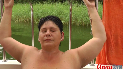 Anna Devot: Annadevot - Boat special: Squirting on the boat deck