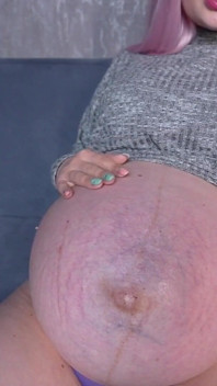 Huge Pregnant Belly Admiration
