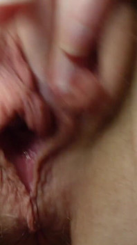 Große Schamlippen Muschi Reiben, Masturbations-nahaufnahme