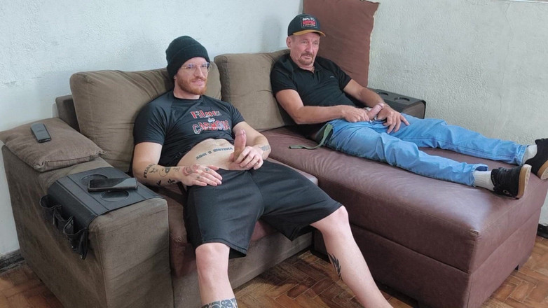 carmonaoficial: Stepfather Jerking off with His Stepson