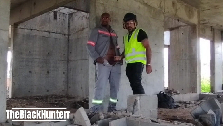 TheBlacKHunterr: Feiertagstag und Arbeiter, die im Bau vögeln