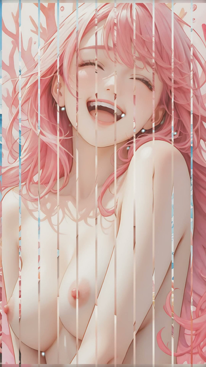 LustRender: Joyful Nude Laughing in Sunny Splashes