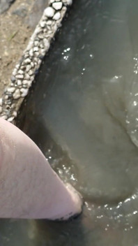 Washing Feet on the Beach in Horumersiel