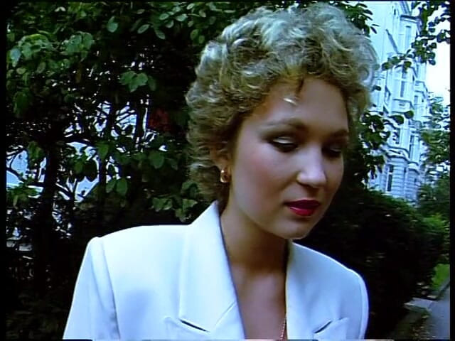 Lucky Cooch: Classy german females giving an outdoor interview
