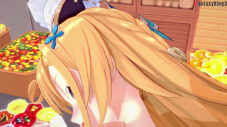 Fantasy king: Escoffier, sexe torride dans la cuisine - Genshin Impact