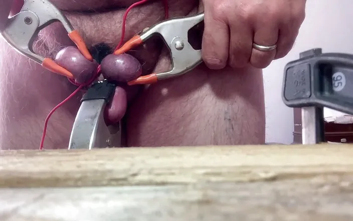 Cbtluvr: Upside down purple balls and clamped