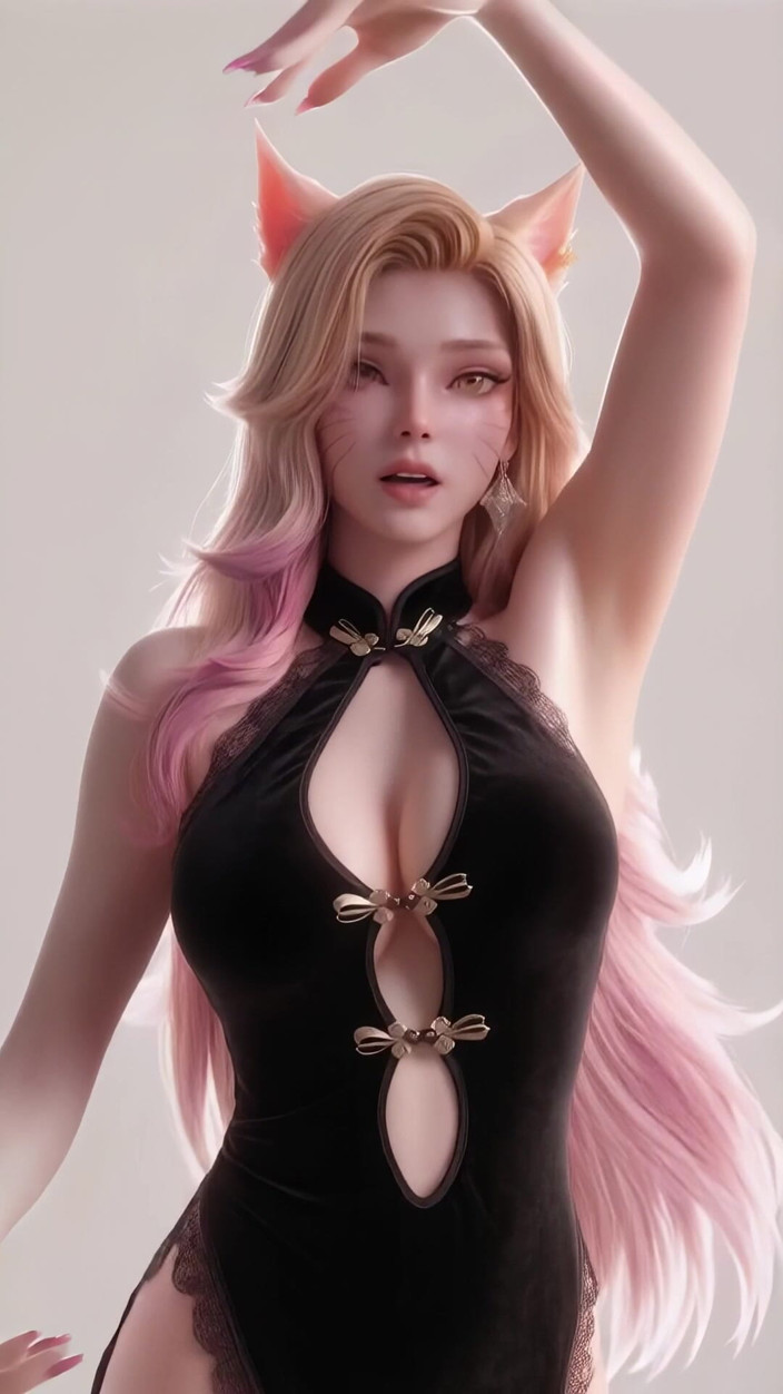 3D-Hentai Games: Ahri의 섹시한 댄스(정하 - 고타 고)