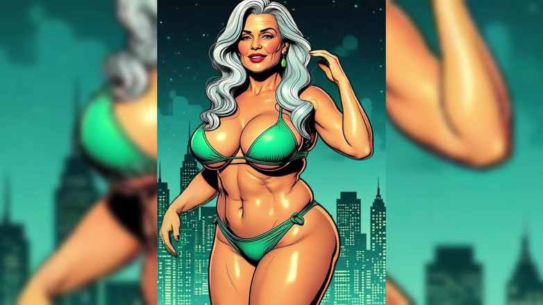 AI Porn: Ai Animation, une mamie forte taquine