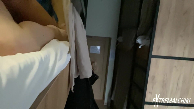 Extremalchiki: Twinks fuck on the dorm bed