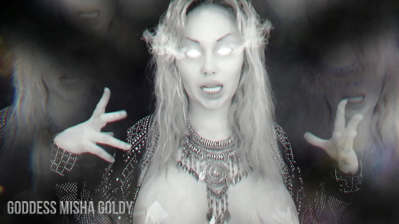 Goddess Misha Goldy: Saya akan sepenuhnya mengeringkan kesihatan awak! Pancut dan suapkan saya!
