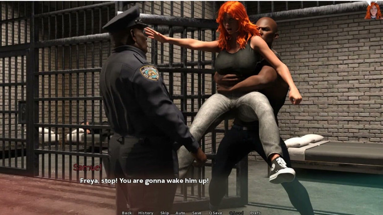 XXX Games Bunk: Fate won't seperate us - Herní hra - Roleplay - Ženská vězeňkyně kouří mužského...