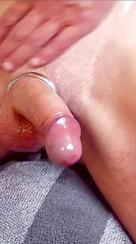Remasturbated Long Oily Edging Stroke and Belly Cum with Slowmo Cum
