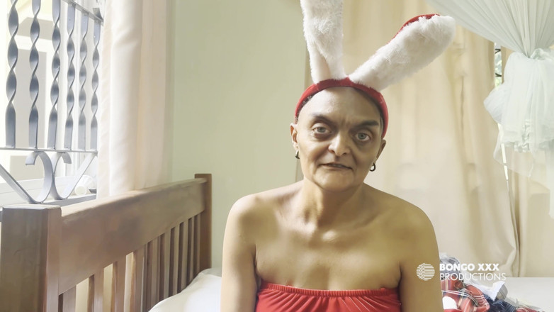 BongoXXX: Grandstepmother Wore Her Christmas Bunny Like Outfit so I Can...