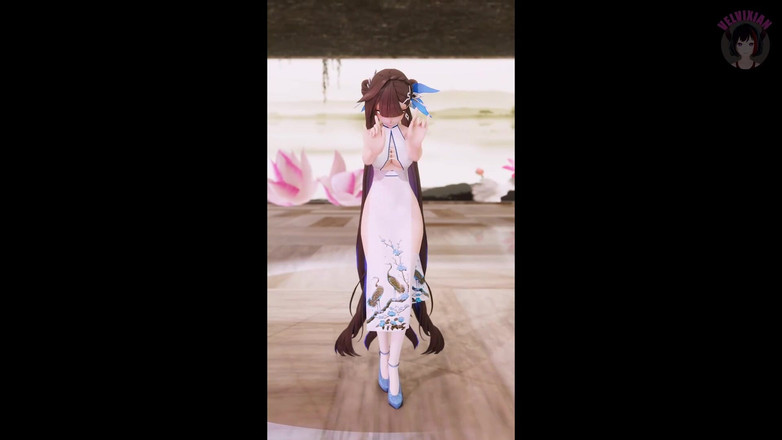 Velvixian: Lee Su - 穿着中国礼服的性感舞蹈