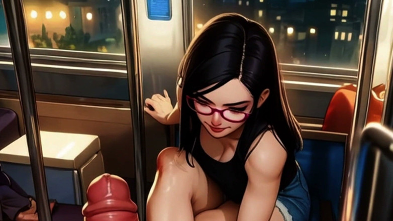 Spicy Toons: Lin face o labă cu picioarele în tren