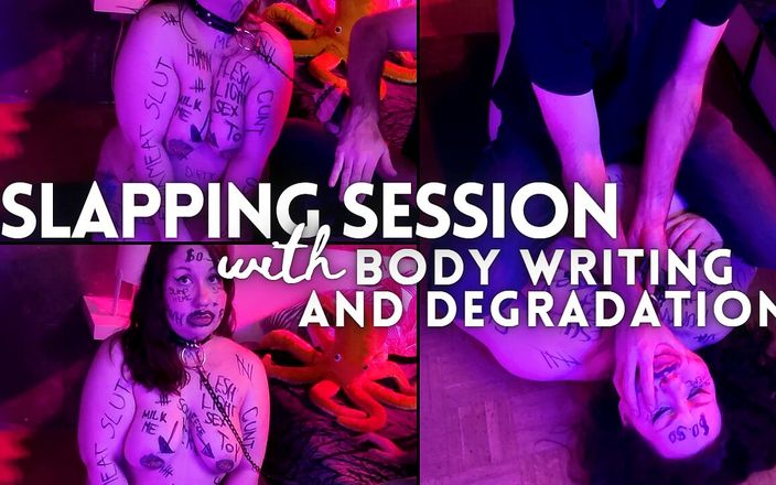 Slave Claire Bear: Slapping Sessions with Body Writing