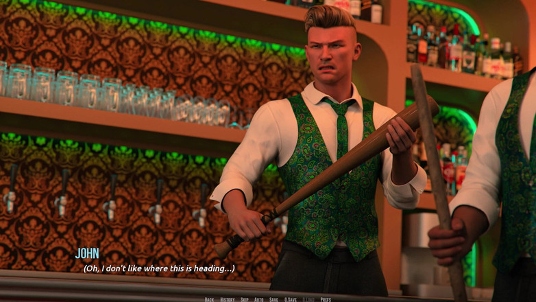 3D Cartoon Porn: Dominos Beach 8: John's Flirty Date Proposal to Fiona