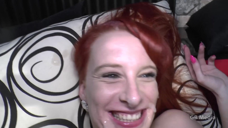 GangBang-Dream: German Redhead-wife Gets Multiple Cumloads at Bareback Gangbang