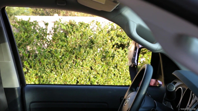 Tasha Reign official studio: Hot sexy Tasha Reign fucking in a car!