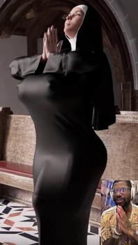 The Lord Answered the Holy Prayers of This Horny Nun and She Grew a Long Hard Futa Cock