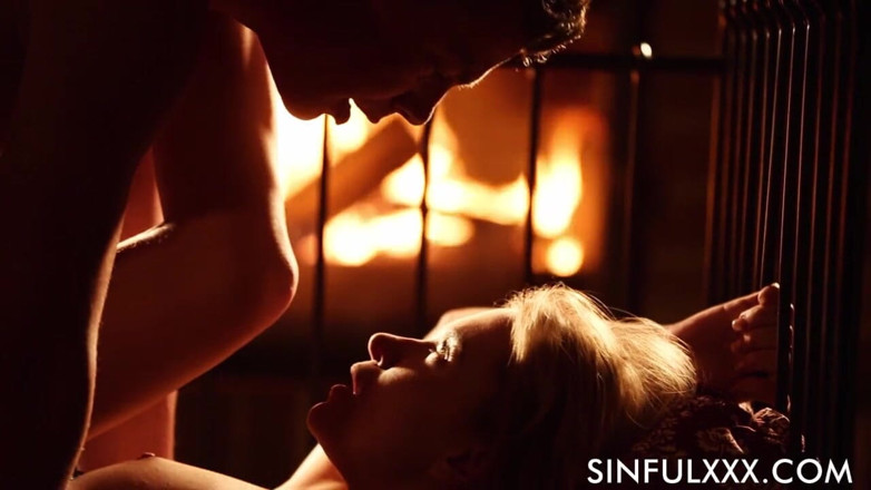 Sinfulxxx: Romantic fire place sex by SinfulXXX