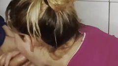 My Step Sister-in-law Sucks My Dick Secretly in the Bathroom