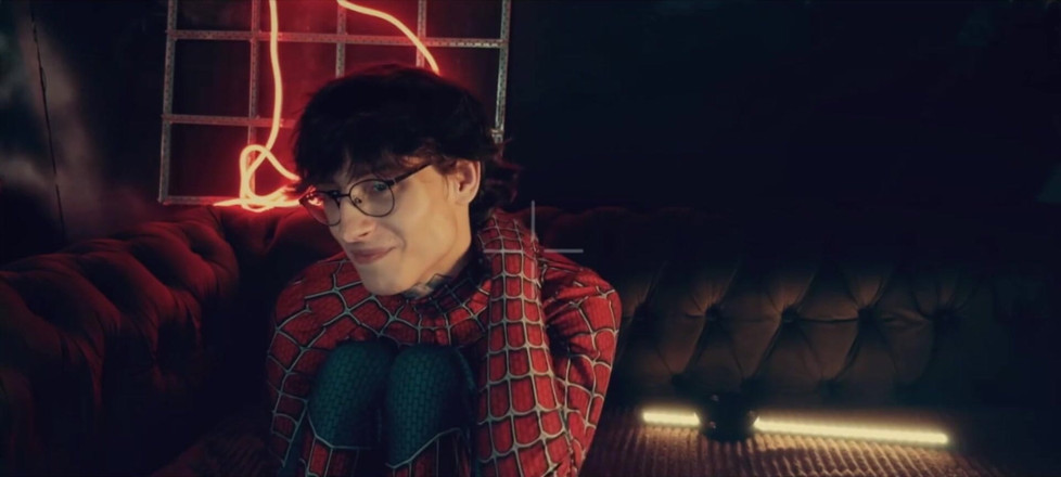 HotDogs studio: Spider Man Costume. Bottom Boy a Pose. Ass Hole