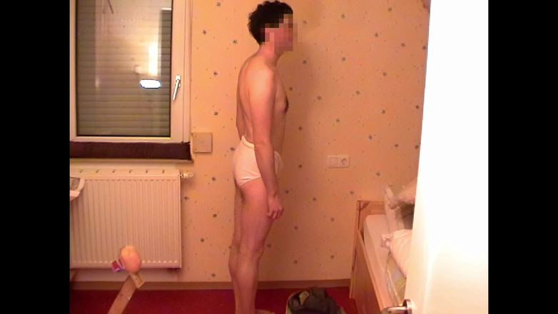 Mark Hannes: Masturbace ve stoje Fleshlight Stand Fuck Masturbace