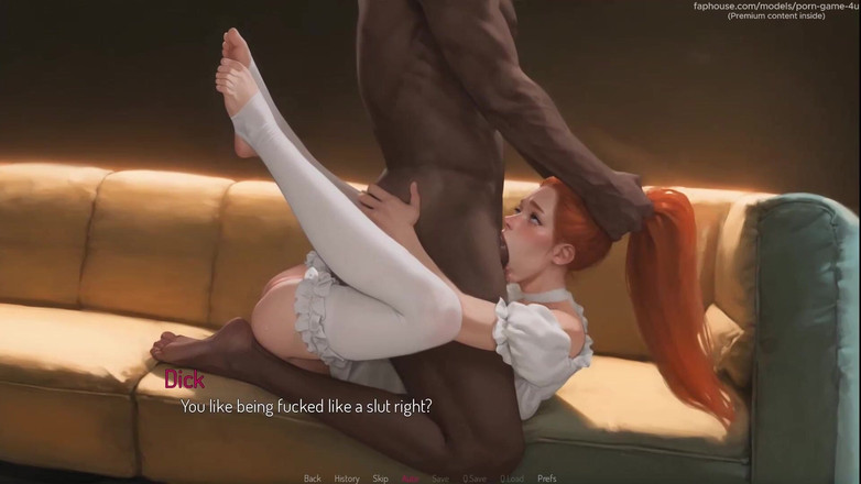 PORNGAME4U: Cute Maid Mila Gets Pounded Hard by a Big Black...