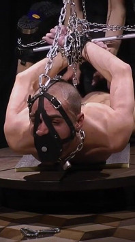 Zeus Hogtie Bondage: Intense Endurance Test, Rotating Table & Explosive Finish