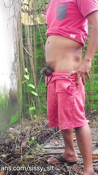 Shemale, Ladyboy Sissy Slave Piss Outdoors Compilation